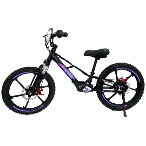 Pῡr-Speed 20" Xtreme Electric Balance Bike for Kids With Red Front and Rear Hydraulic Brake Calipers