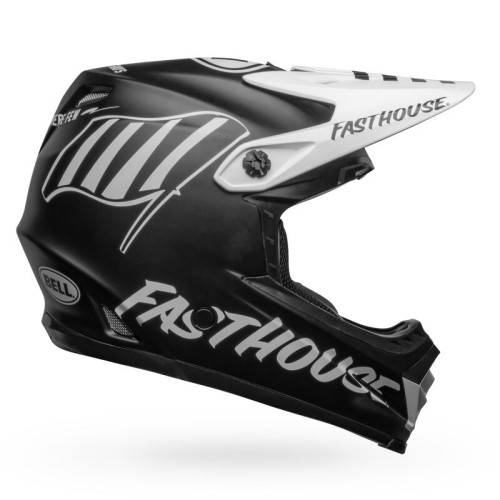 MOTO-9 YOUTH MIPS - FASTHOUSE FLYING COLORS MATTE BLACK/WHITE